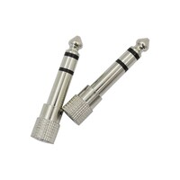 Picture of Rkn 6.5Mm Male To 3.5Mm 1/4 Female Stereo Audio Adapter, 2 Pcs, Silver