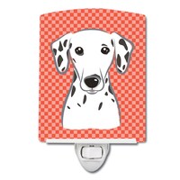 Picture of Red Checkered Dalmatian Ceramic Night Light, BB1131CNL