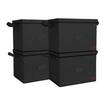 Picture of Double R Bags Storage Bin Box with Lid Cover and Handle, Pack of 4