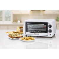 Picture of Black & Decker Double Glass Multifunction Toaster Oven, 9Ltr, White
