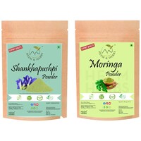 Picture of Heem & Herbs Shankhapushpi and Moringa Powder, 100 gm, Pack Of 2Pcs