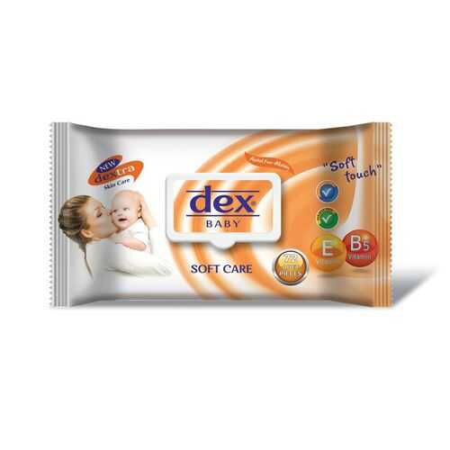 Dex Soft Care Baby Wet Wipes, 120Pcs - Carton of 12 Pcs