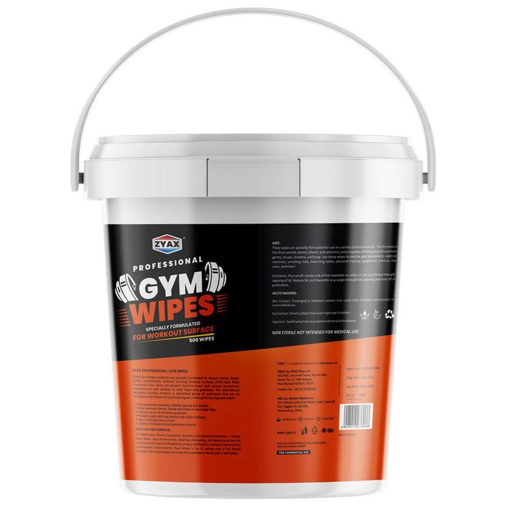 Zyax Chem Gym Wipes - 500 wipes