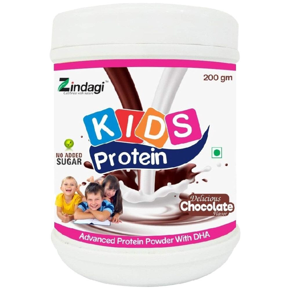 Zindagi Kids Chocolate Flavor Protein Powder, 200 gm