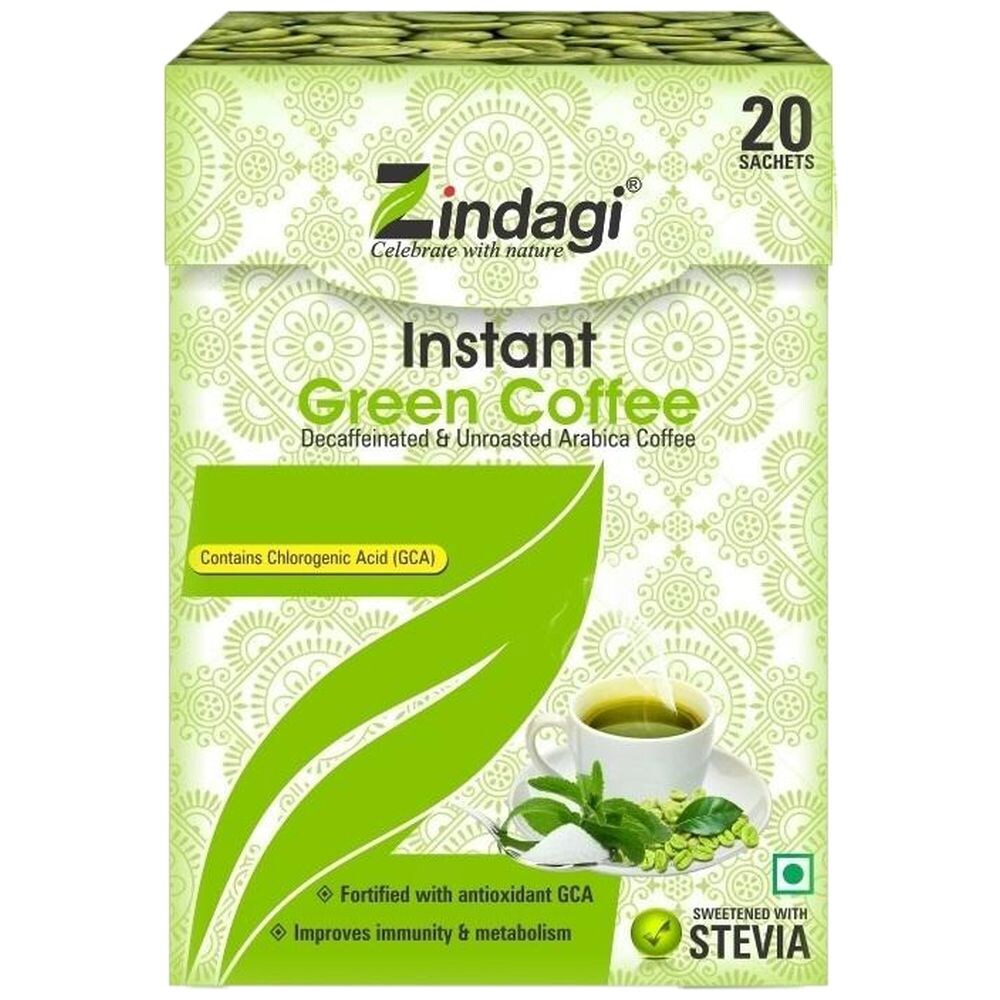Zindagi Instant Green Coffee, 20 Sachets