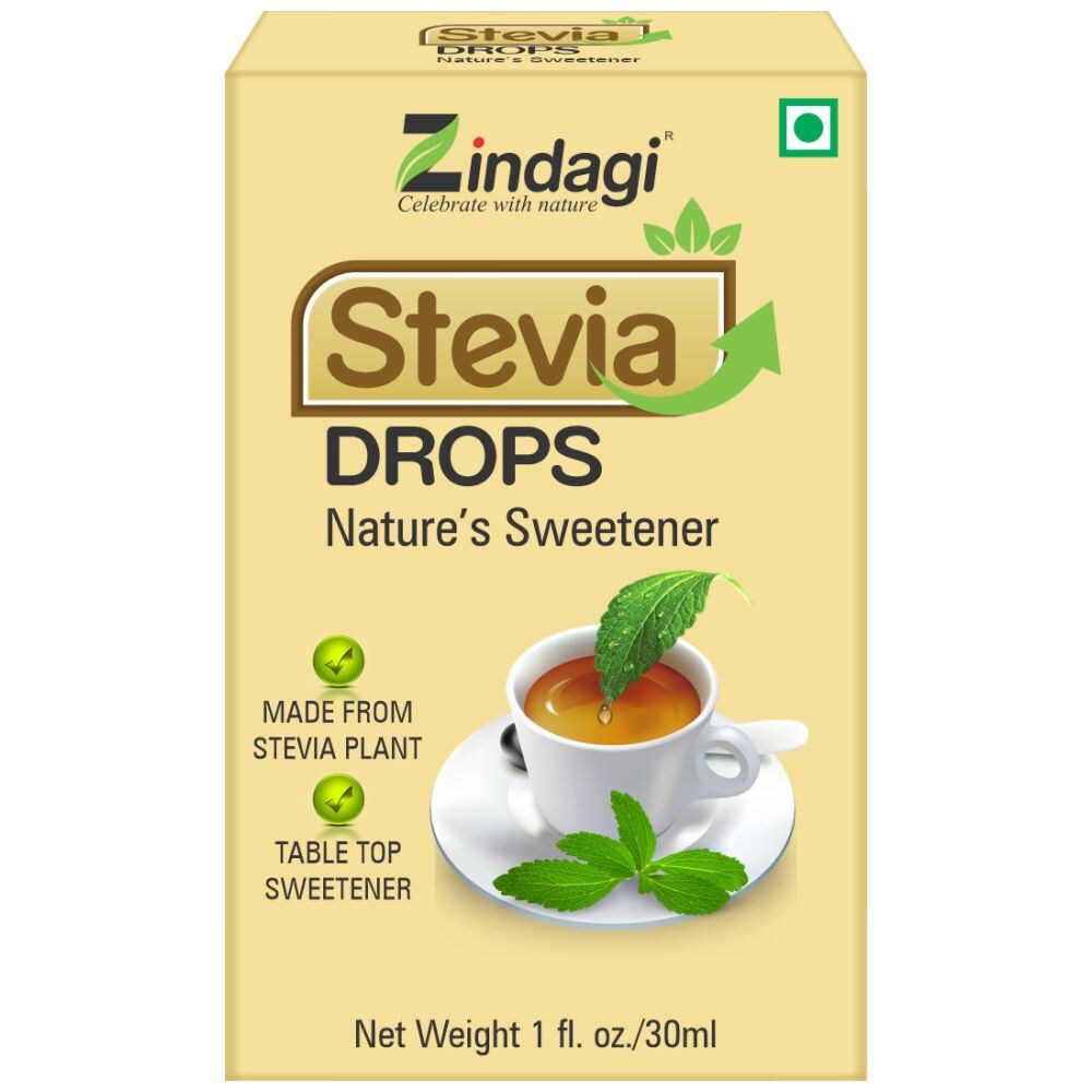 Zindagi Stevia Liquid Drops Natural Sweetener, 30 ml