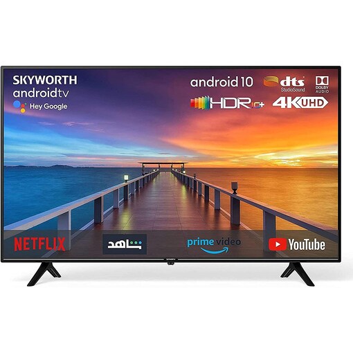Skyworth 4K IPS UHD Smart TV, Android 10.0, 65SUC8300, 65 Inch, Black Online Shopping