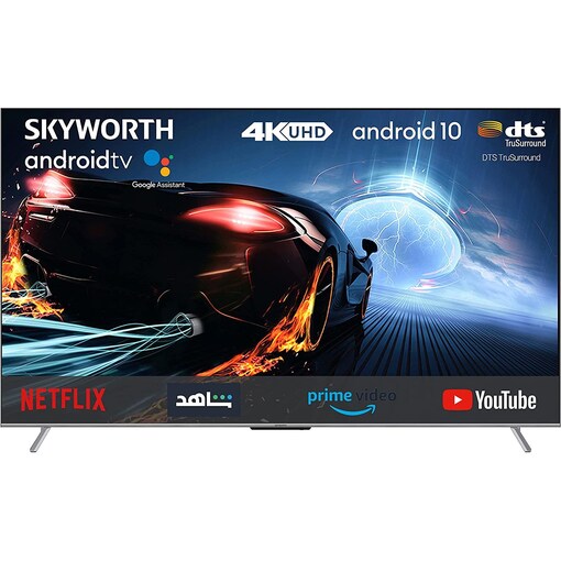 Skyworth 4K UHD Smart LED TV, ANDROID 10.0, 86SUC9500, 86 Inch, Silver Online Shopping