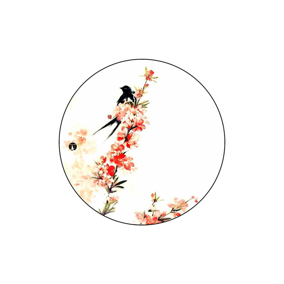 RKN Bird Printed Round Polyester Mouse Pad, Mpadc003385