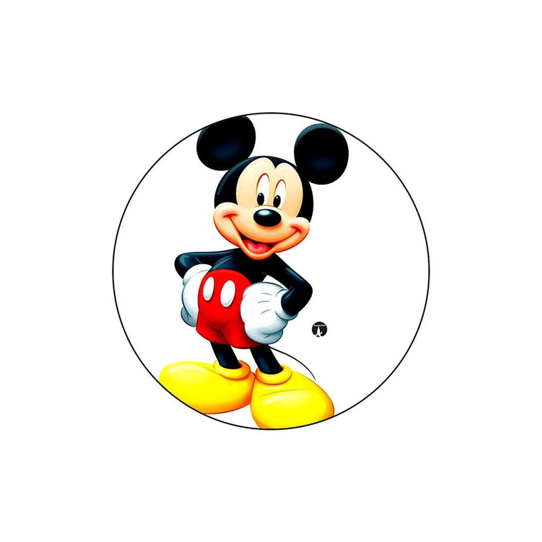 RKN Mickey Printed Round Mouse Pad, Mpadc003333