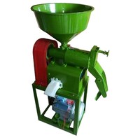 Picture of Dharti Stainless Steel Rice Huller, 3HP, Green