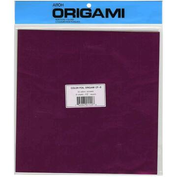 Picture of Aitoh Origami Paper, Assorted Foil, 18 Sheets, 9.75"x 9.75"