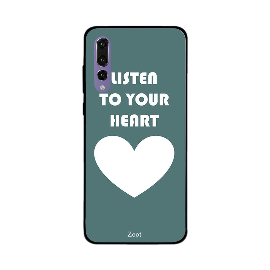 Thermoplastic Polyurethane Protective Case Cover For Huawei P20 Pro Listen To Your Heart