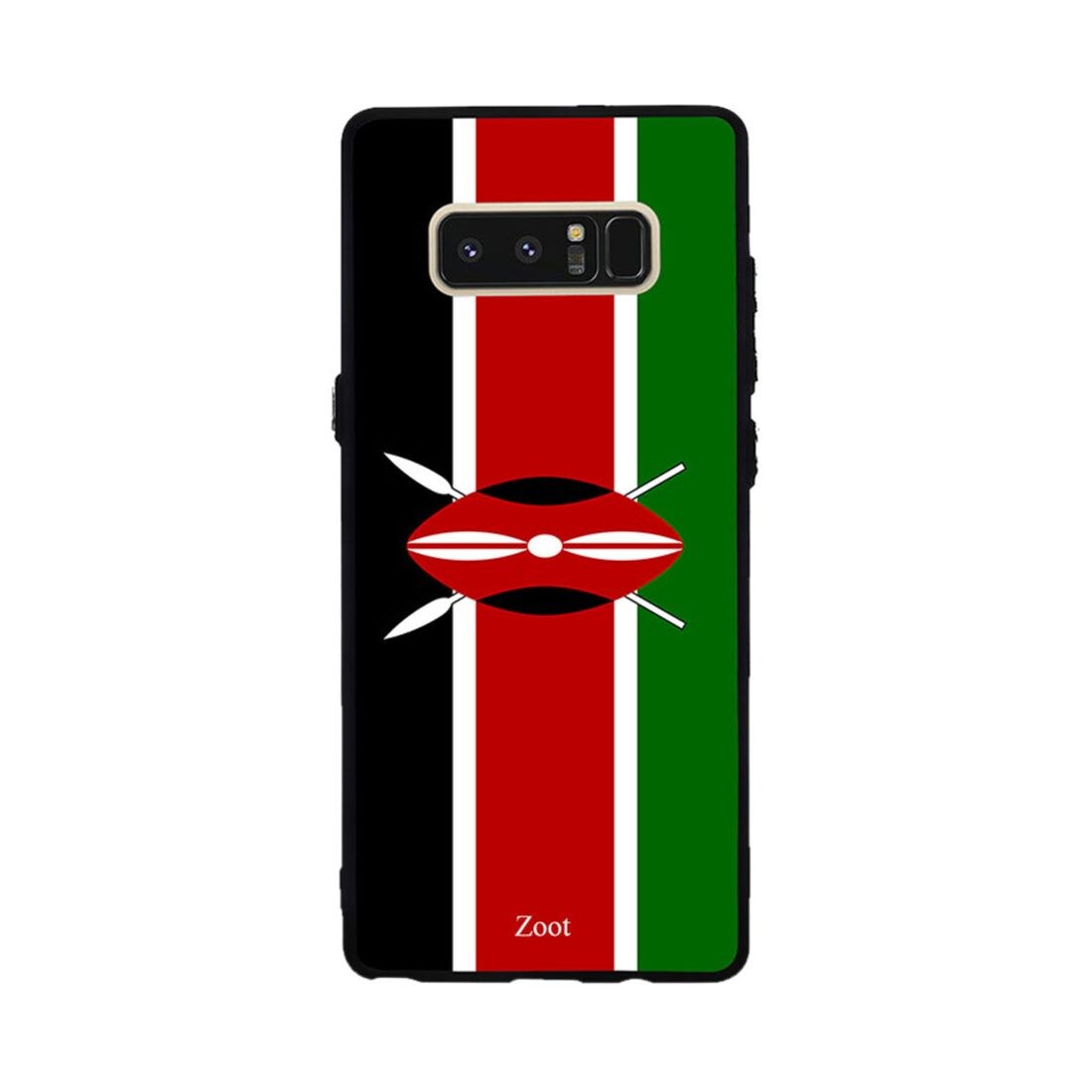 Thermoplastic Polyurethane Protective Case Cover For Samsung Galaxy Note 8 Kenya Flag