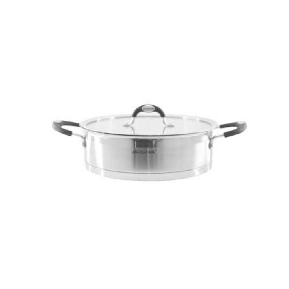 Arshia Stainless Steel Frypan, SS064-2192, 28cm, Silver