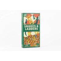 Picture of Professor Puzzle; Wooden Snakes & Ladders Board Game