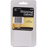 Picture of A & W Office Supplies Labels-Shipping, 2"X4", Pack of 35