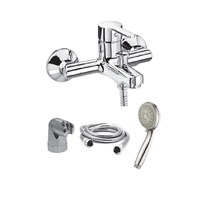 Picture of BURG Wall Mounted Single Lever Bath Shower Mixer, Silver
