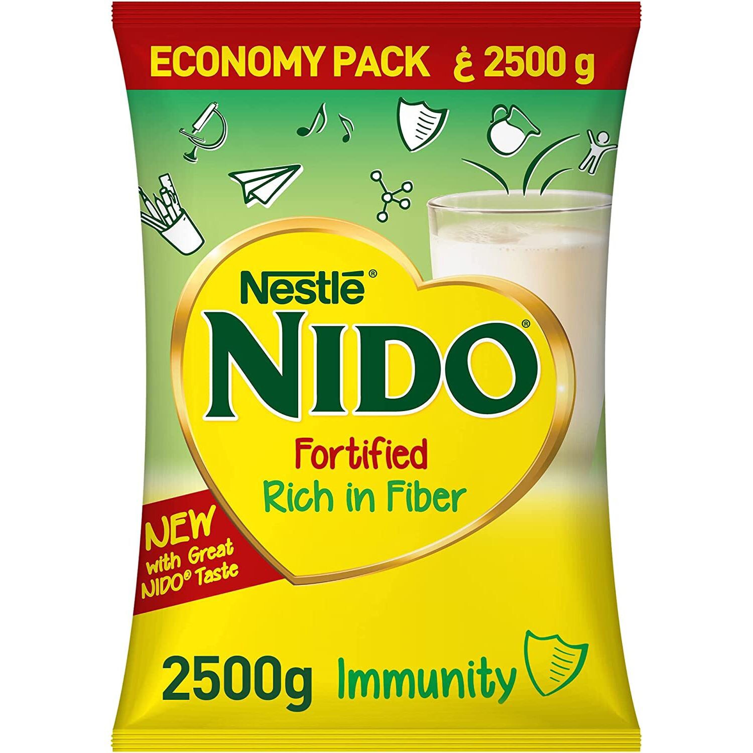 Nestle Nido Milk Powder Pouch 2.5kg, Carton of 6 Pouches