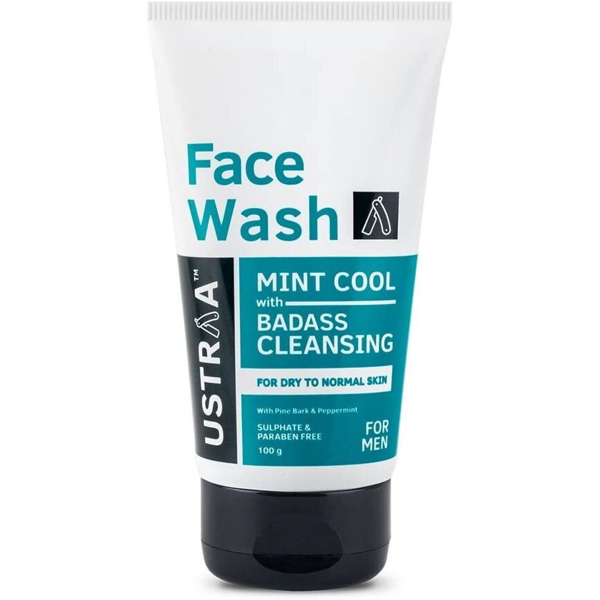 Ustraa Dry Skin Face Wash For Men, 100 gm