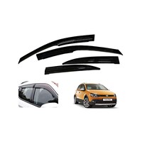 Picture of Auto Pearl ABS Plastic Car Rain Guards for Volkswagen Polo Cross, AUTP763654, Black, Pack of 4