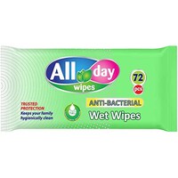 Picture of All Day Anti Bacterial, 72 Wipes, Carton Of 24 Packs