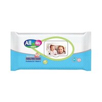 Picture of All Day Baby Wipes Blue, 90 Sheets, Carton of 24 Packs