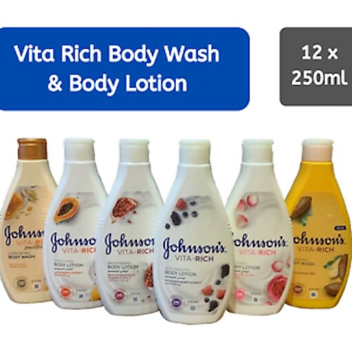 Johnson's Body Wash, 250 ml, Carton of 12 Pcs Online Shopping