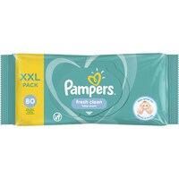 Picture of Pampers Fresh Clean Baby Wipes, 80 Sheets, Carton of 8 Pcs