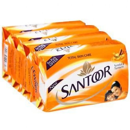 Santoor Sandal And Turmeric Soap, 175 g, Carton of 48 Pcs Online Shopping