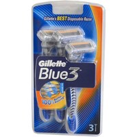 Picture of Gillette Blue 3 Disposable Men's Razor, Pcs Of 3, Carton of 12 Pcs