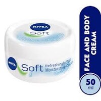 Picture of Nivea Soft Moisturizing Cream, 50ml, Carton Of 60 Pcs