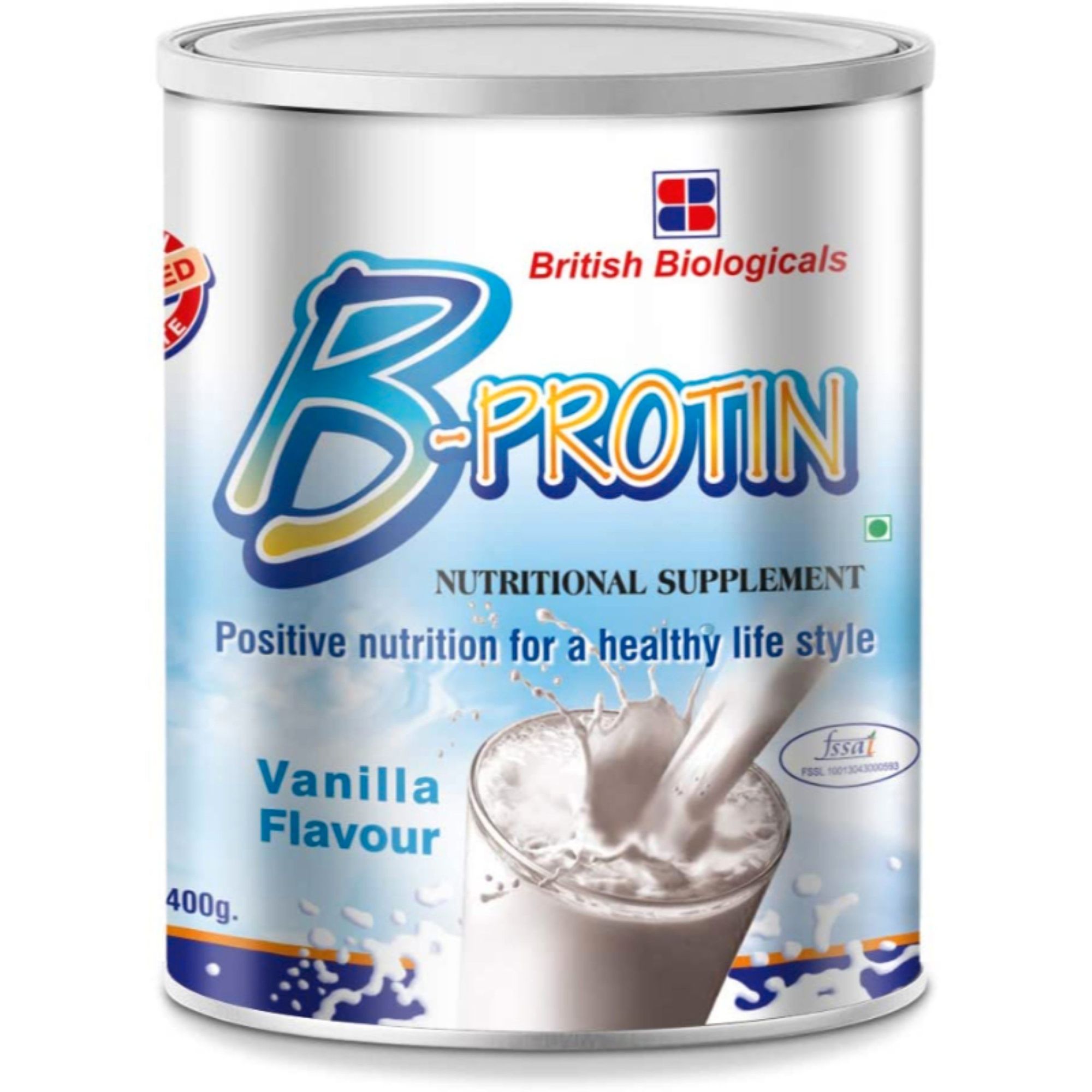 B-Protin Vanilla Flavour Nutritional Supplement, 400g
