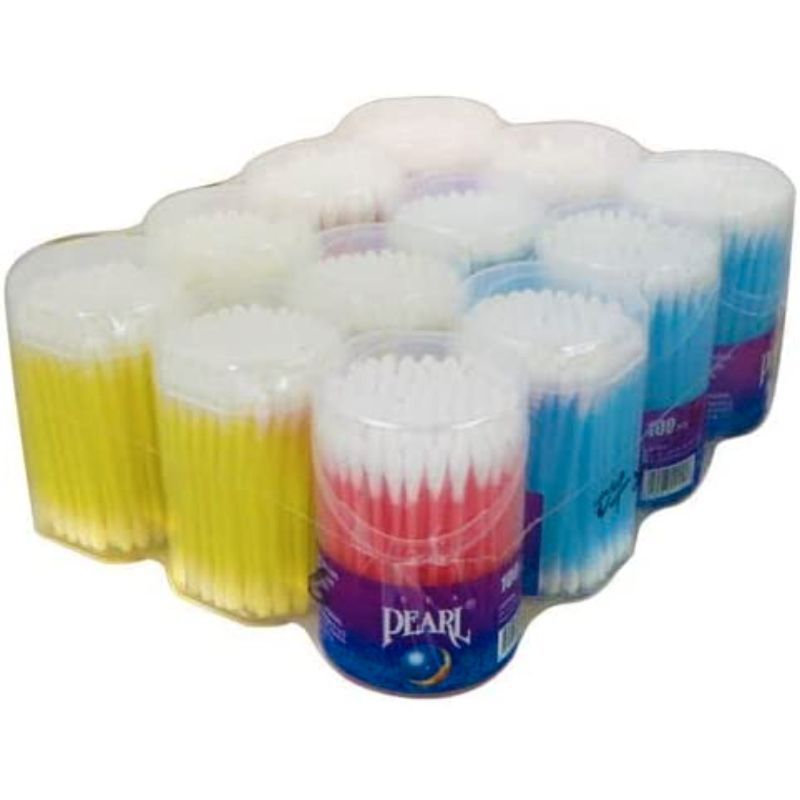 Pearl 100% Pure Cotton Buds, 100 Buds, Carton Of 120 Pcs