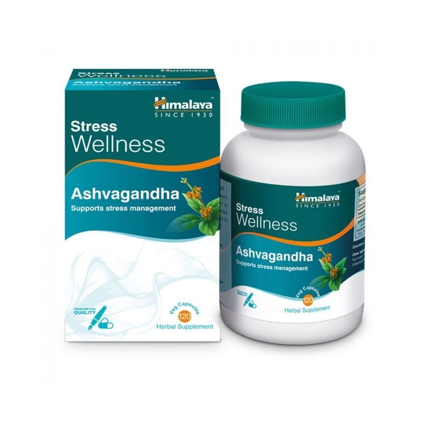 Himalaya Ashwagandha Herbal Stress Wellness Capsules, 120s