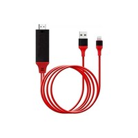 Picture of 3 in 1 Lightning to HDMI Cable Adapter, Red