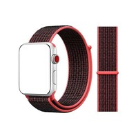Picture of Nylon Replacement Smart Watch Band For Apple, 42-44mm, Red & Black