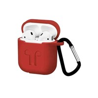 Picture of Protective Case Cover With Carabiner For Apple Airpods Red