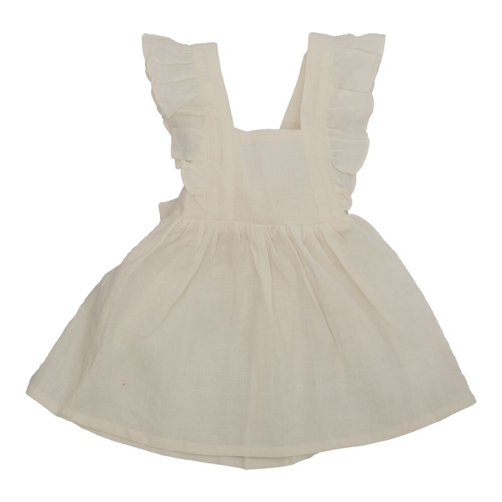 Kyaara Pure Linen Dresss, White