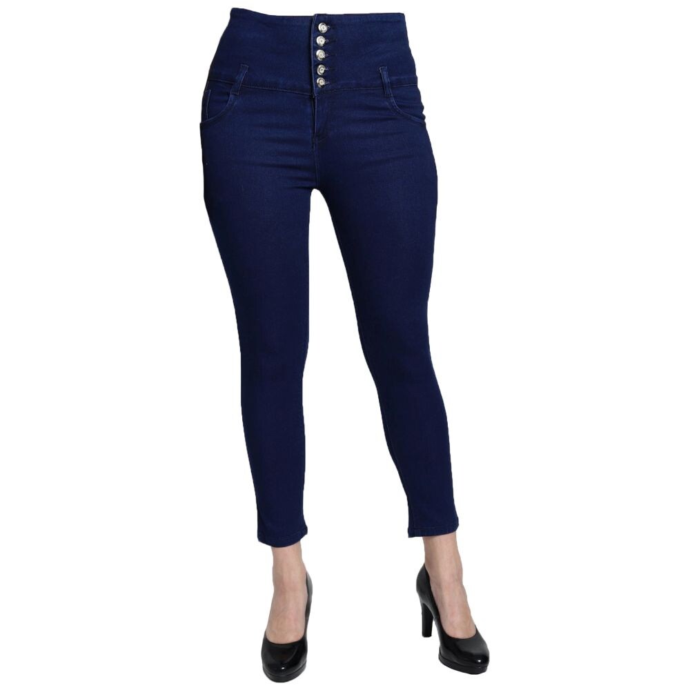 Holy Chiks Women's High Waist Plain Jeans, HC0738625
