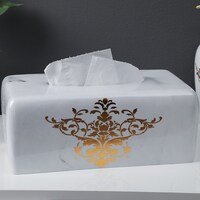 Picture of Pan Emirates Tami Tissue Box Cover, Gold