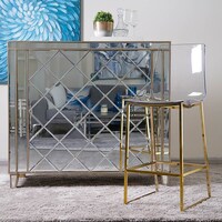 Picture of Pan Premium Parlin Bar Chair, Clear and Gold