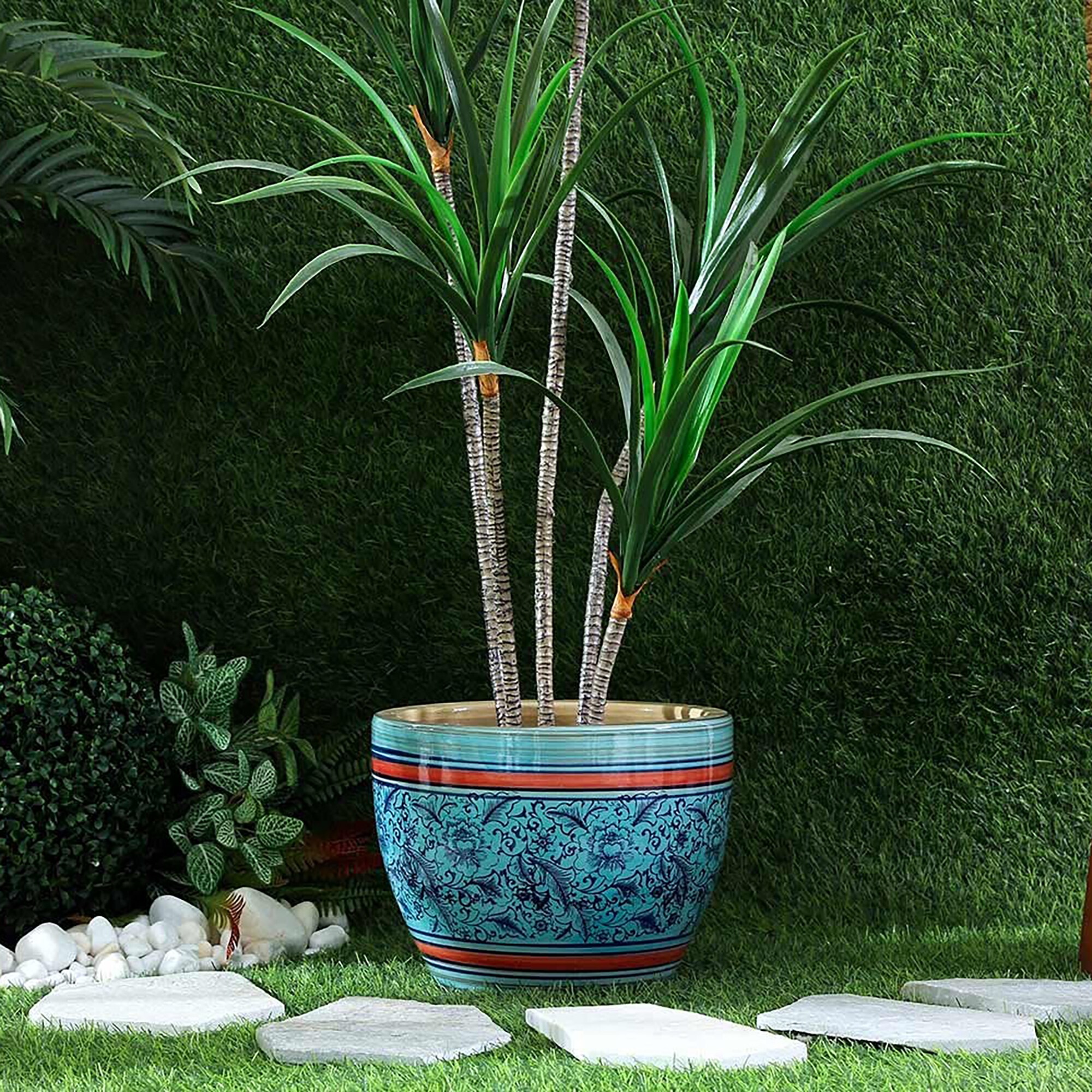 Pan Muji Ceramic Planter, Multicolour, 42 x 42 x 33cm