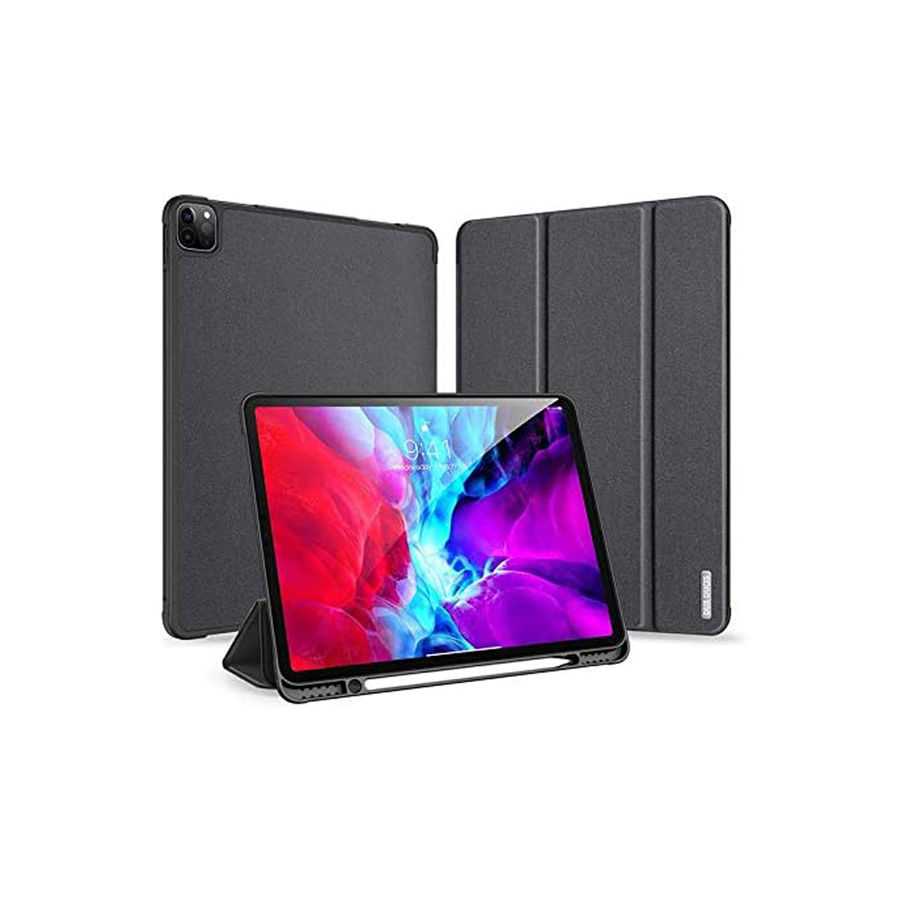 Soft Tpu Back with Pencil Holder for Ipad Pro 12.9 2020, Black