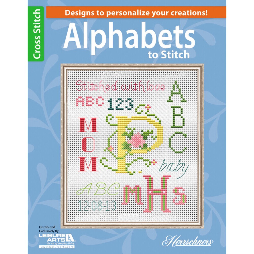 Leisure Arts Cross Stitch Alphabets Stitch Book