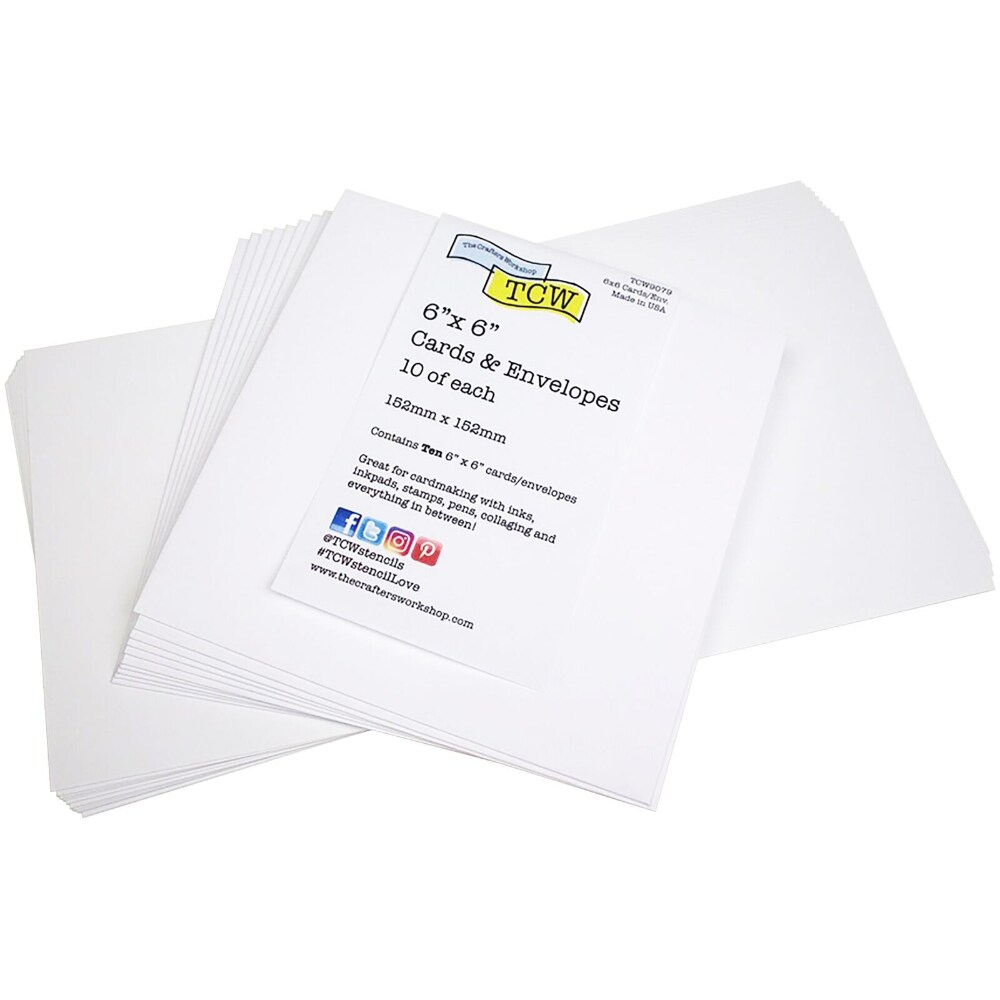 Crafter'S Workshop Cards W/Envelopes, 6X6in, Pack Of 10
