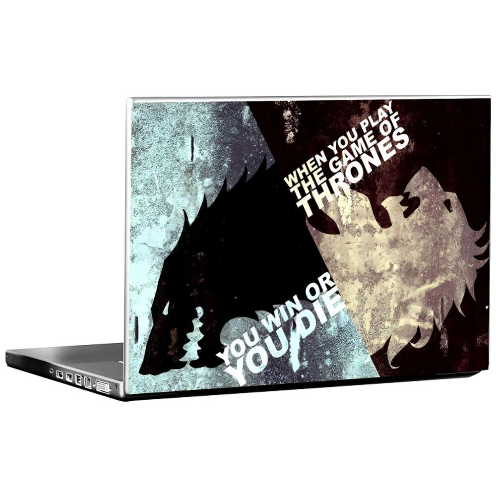 PIXELARTZ Game of Thrones Printed Laptop Sticker, PXL0462662, Multicolour