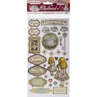 Picture of Stamperia Adhesive Chipboard, 6x12 Inch, Alice
