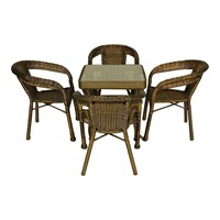 Picture of Yulan Outdoor Rattan Garden Coffee Table 4Pcs Set, Bronze