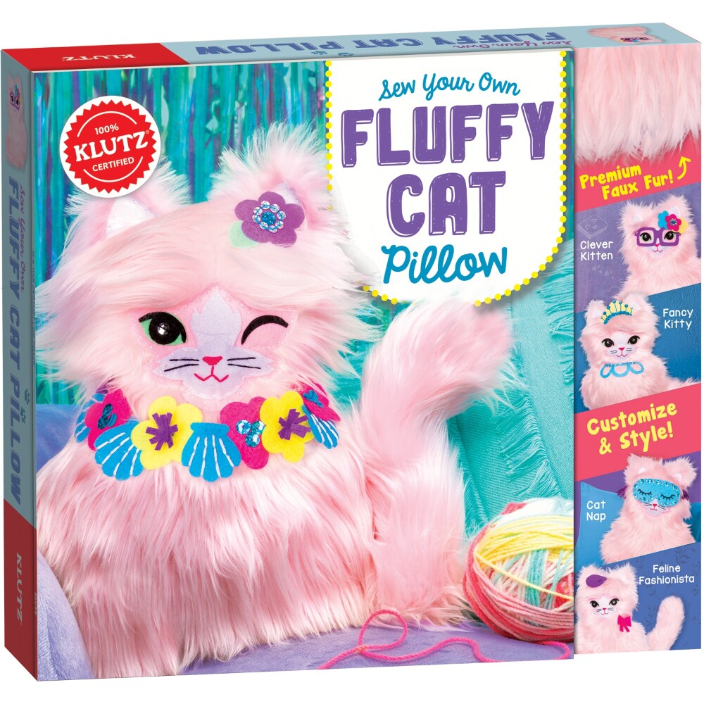 Klutz Sew Your Own Fluffy, Cat Pillow